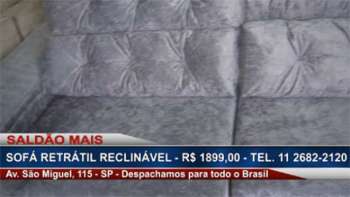 EXEMPLO COMERCIAL: Sofá Retrátil