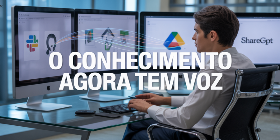 O novo recurso ‘Conhecimento da Empresa’ conecta o ChatGPT aos sistemas internos das organizações, transformando dados corporativos em respostas inteligentes e imediatas / Ideia